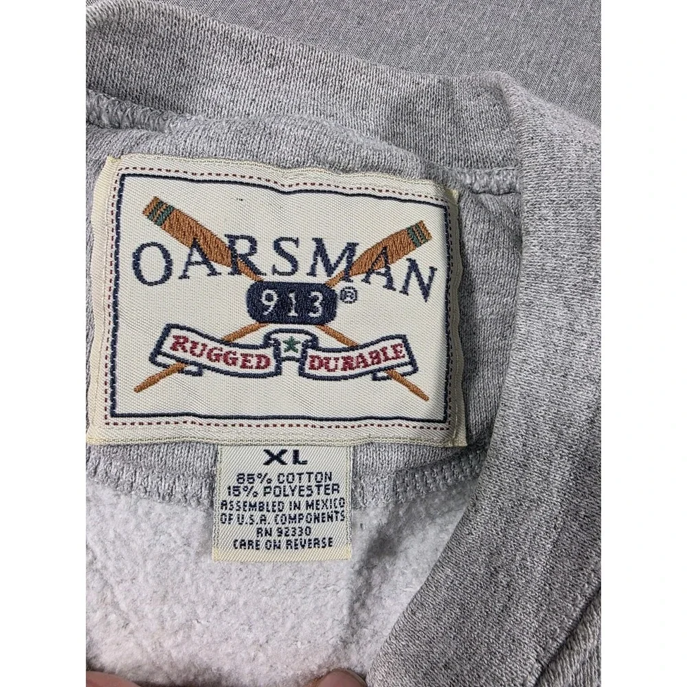 VTG University of Illinois Alumni Sweatshirt XL Pullover‎ 1/4 Zip DISTRESSED
